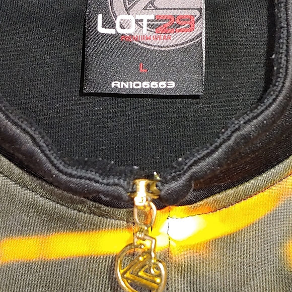 Warner Brothers Lot 29 Black Marvel zip up bomber jacket Sylvester graphics L - Picture 3 of 4